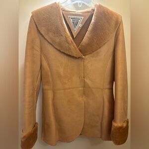 Marvin Richard’s women’s winter coat with faux fur trim. Size M.
